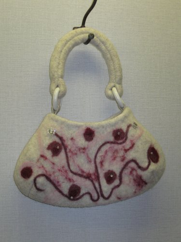 Huopalaukku valkoinen pyöreä malli 2